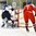 GRAND FORKS, NORTH DAKOTA - APRIL 14: Czech Republic's Josef Korenar #30 makes a save while Czech Republic's Ondrej Kachyna #7 looks on during preliminary round action at the 2016 IIHF Ice Hockey U18 World Championship. (Photo by Matt Zambonin/HHOF-IIHF Images)
